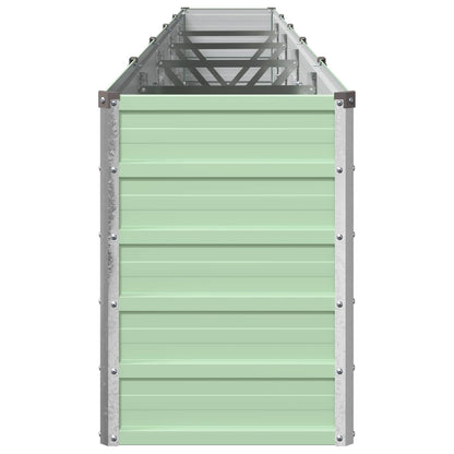 Verhoogd Tuinbed Pastelgroen 400 x 40 x 55 cm koudgewalst staal