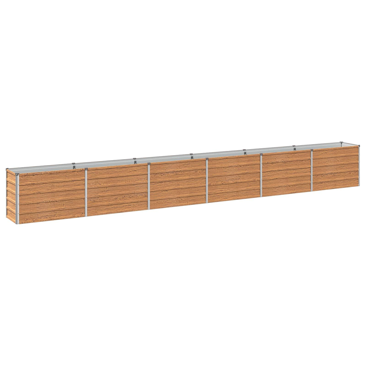 Verhoogd Tuinbed Houtbruin 480 x 40 x 55 cm koudgewalst staal