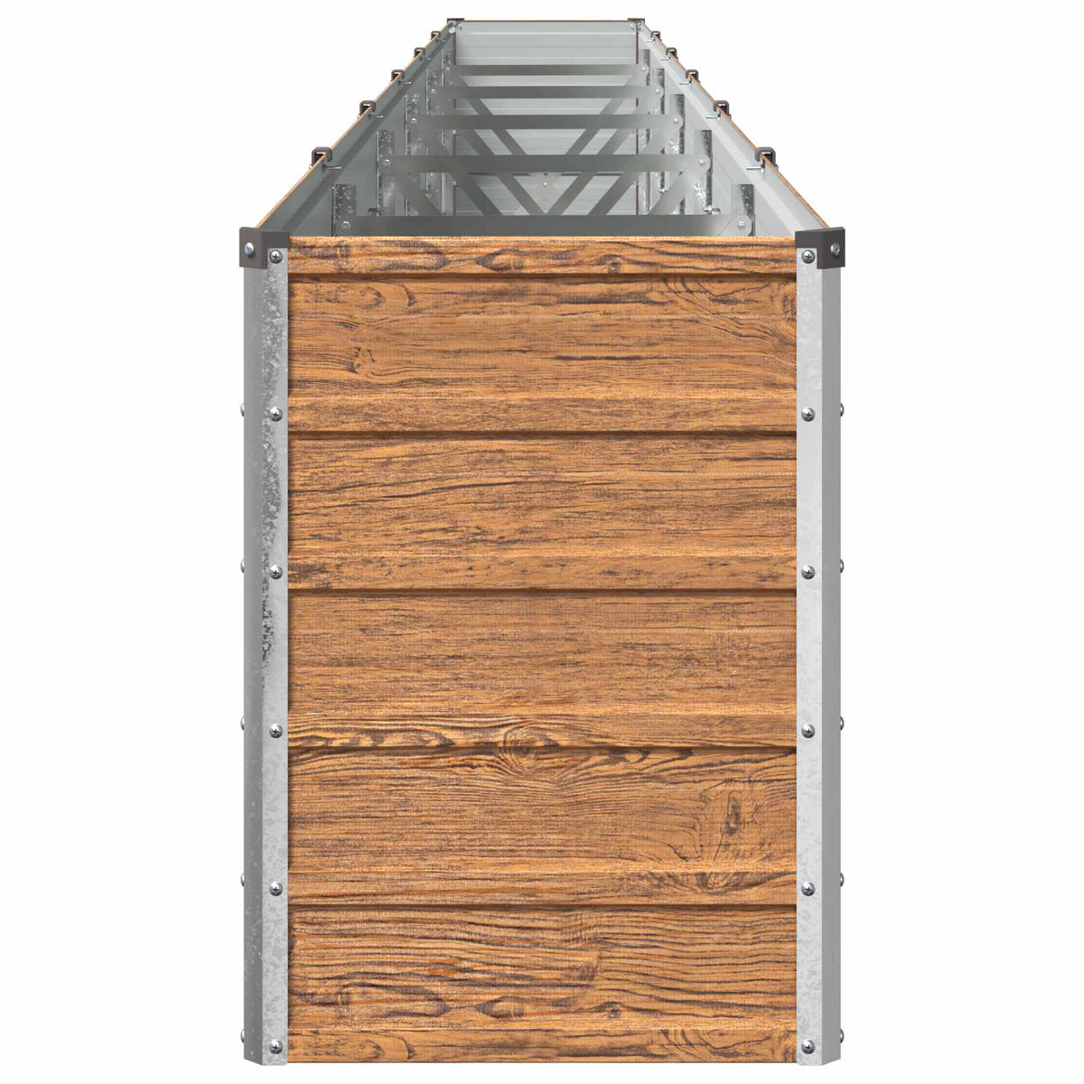 Verhoogd Tuinbed Houtbruin 480 x 40 x 55 cm koudgewalst staal