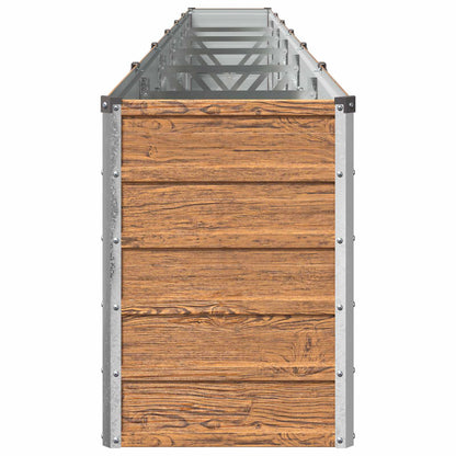 Verhoogd Tuinbed Houtbruin 480 x 40 x 55 cm koudgewalst staal