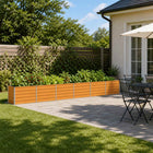 Verhoogd tuinbed 480x40x55 cm staal naturel