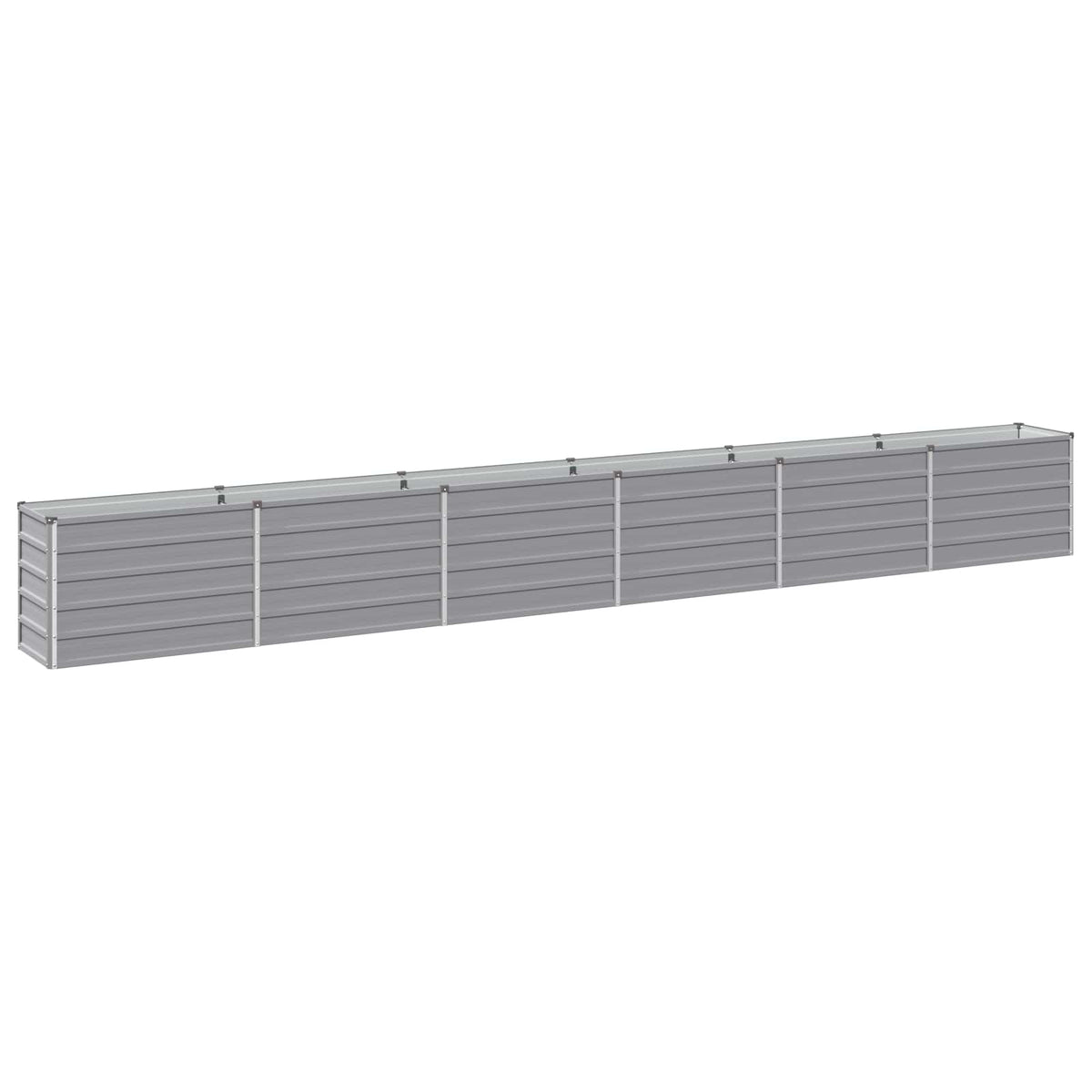 Verhoogd Tuinbed Grijs 480 x 40 x 55 cm koudgewalst staal