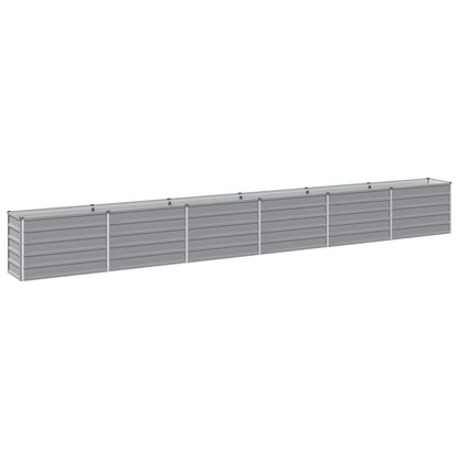 Verhoogd Tuinbed Grijs 480 x 40 x 55 cm koudgewalst staal