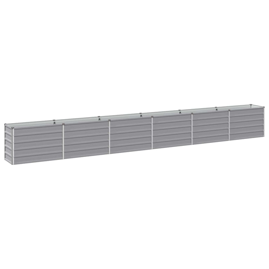 Verhoogd Tuinbed Grijs 480 x 40 x 55 cm koudgewalst staal
