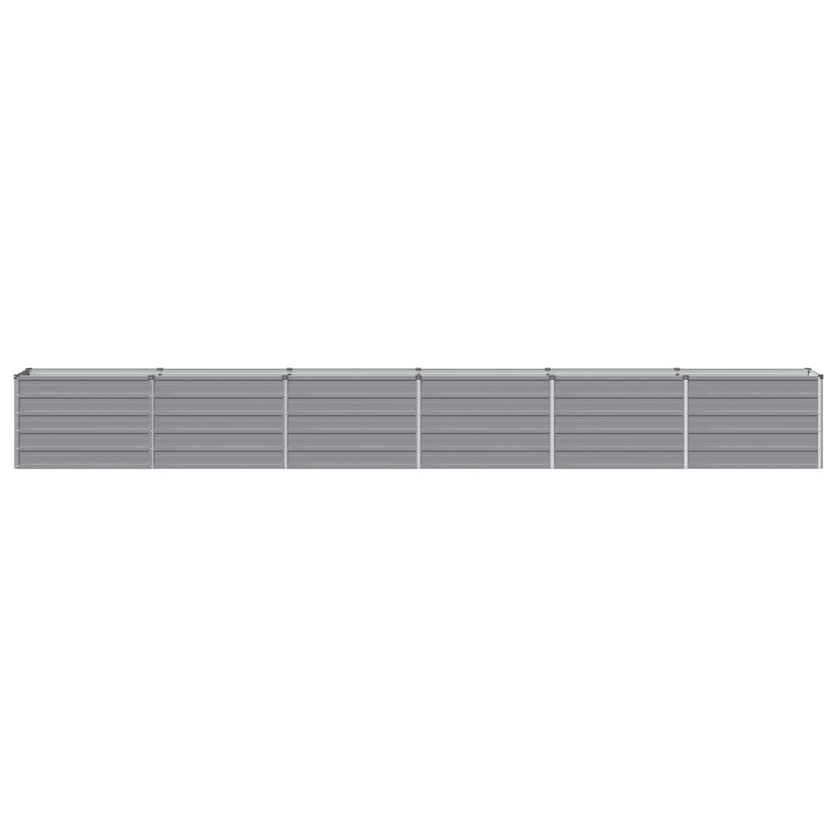 Verhoogd Tuinbed Grijs 480 x 40 x 55 cm koudgewalst staal