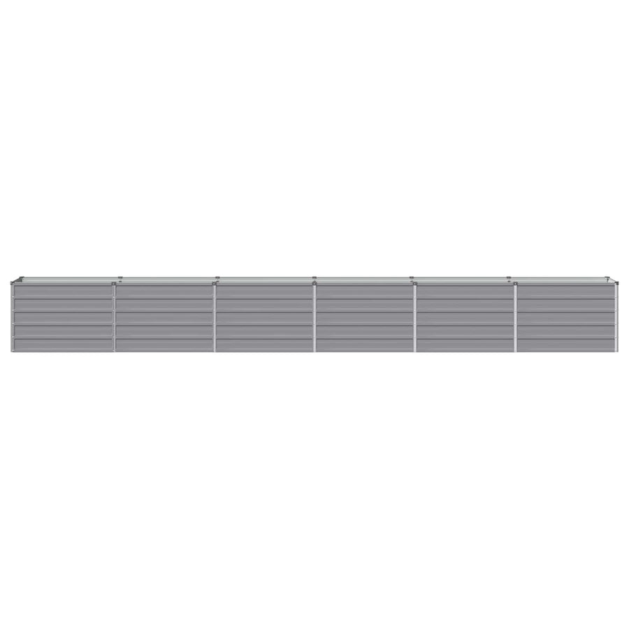 Verhoogd Tuinbed Grijs 480 x 40 x 55 cm koudgewalst staal