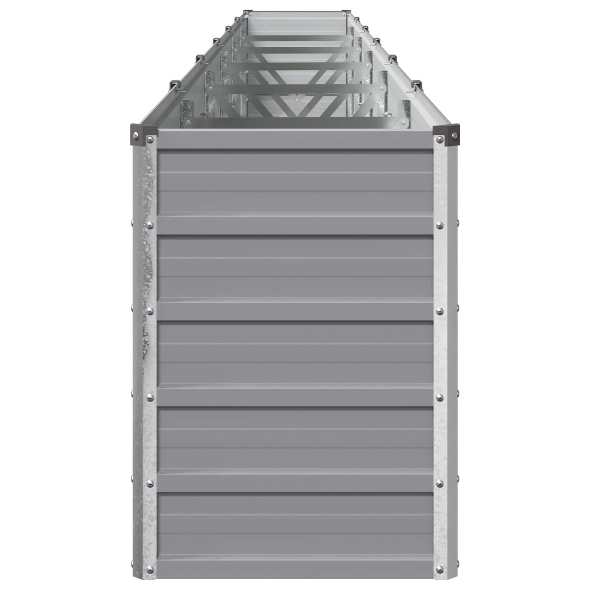 Verhoogd Tuinbed Grijs 480 x 40 x 55 cm koudgewalst staal