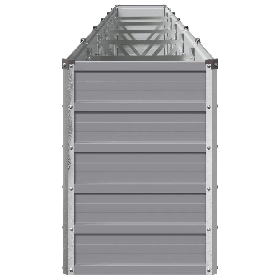 Verhoogd Tuinbed Grijs 480 x 40 x 55 cm koudgewalst staal