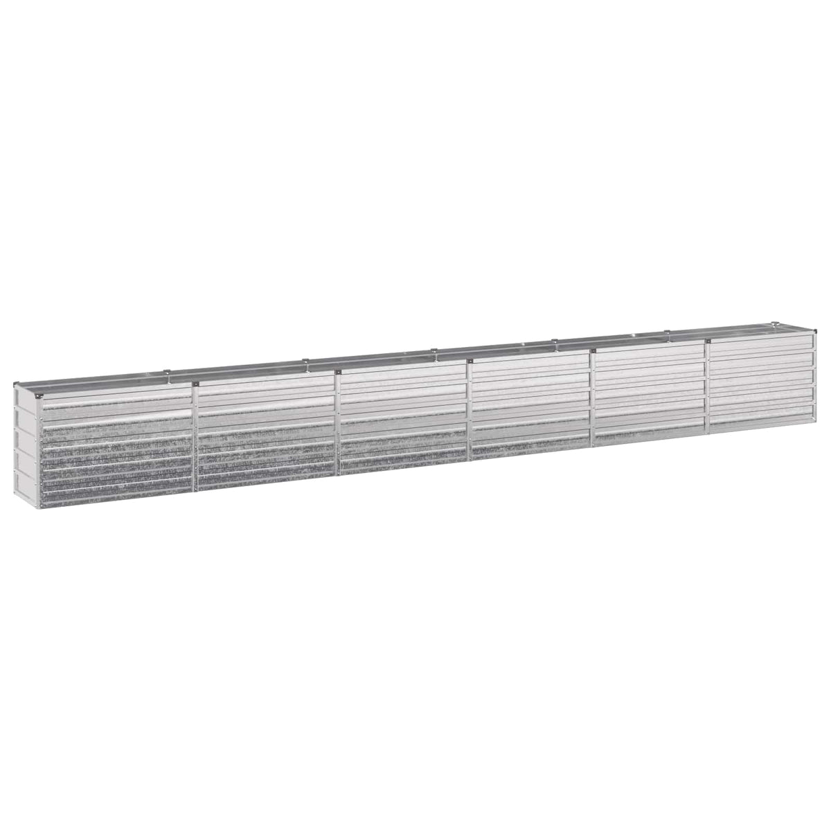 Verhoogd Tuinbed Zilverkleurig 480 x 40 x 55 cm gegalvaniseerd