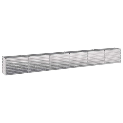Verhoogd Tuinbed Zilverkleurig 480 x 40 x 55 cm gegalvaniseerd