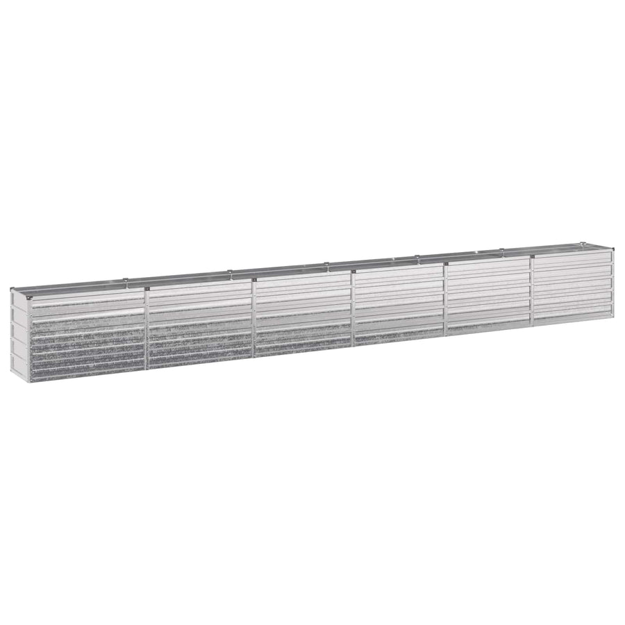 Verhoogd Tuinbed Zilverkleurig 480 x 40 x 55 cm gegalvaniseerd