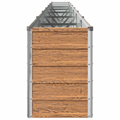 Verhoogd Tuinbed Houtbruin 600 x 40 x 55 cm koudgewalst staal