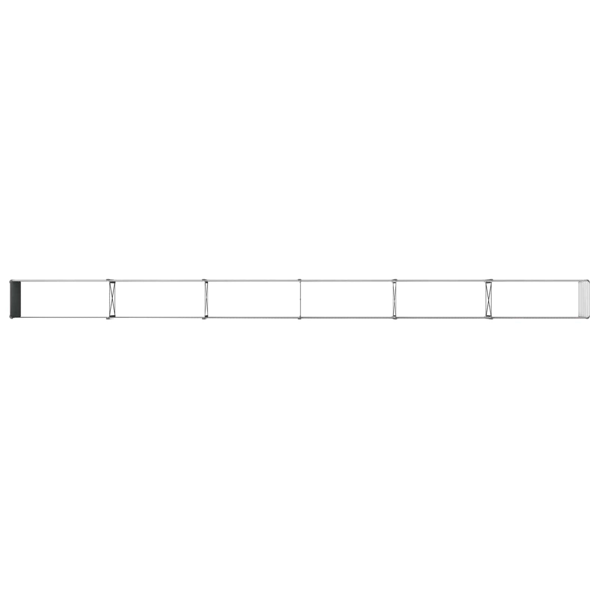Verhoogd Tuinbed Zwart 600 x 40 x 55 cm koudgewalst staal