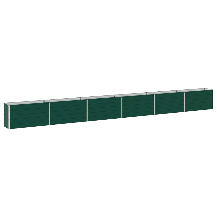 Verhoogd Tuinbed Groen 600 x 40 x 55 cm koudgewalst stalen