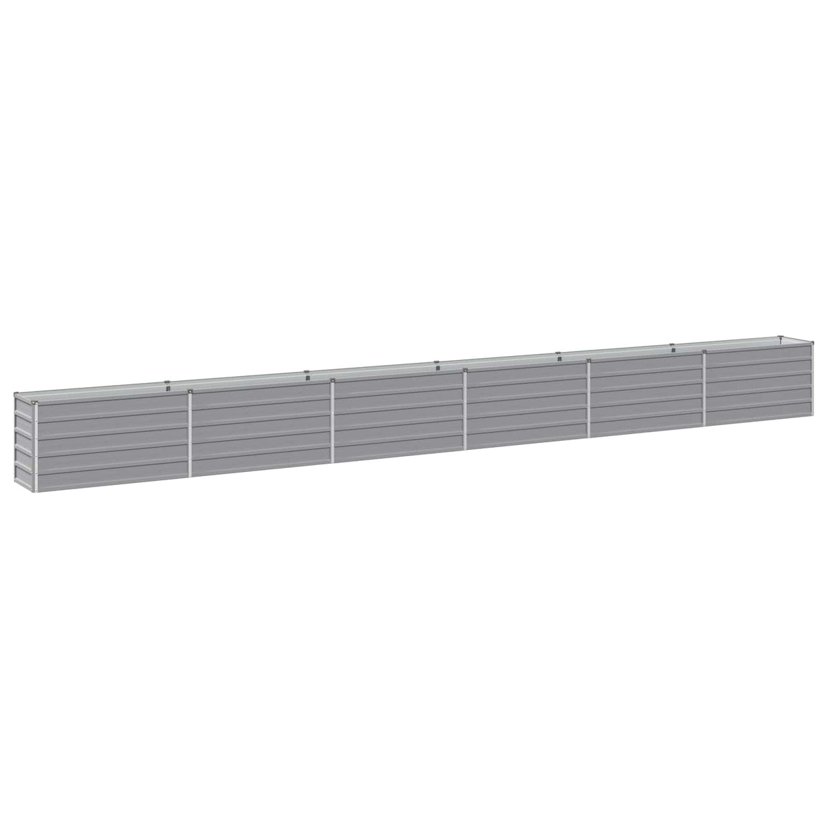 Verhoogd Tuinbed Grijs 600 x 40 x 55 cm koudgewalst staal