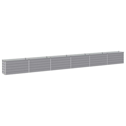 Verhoogd Tuinbed Grijs 600 x 40 x 55 cm koudgewalst staal