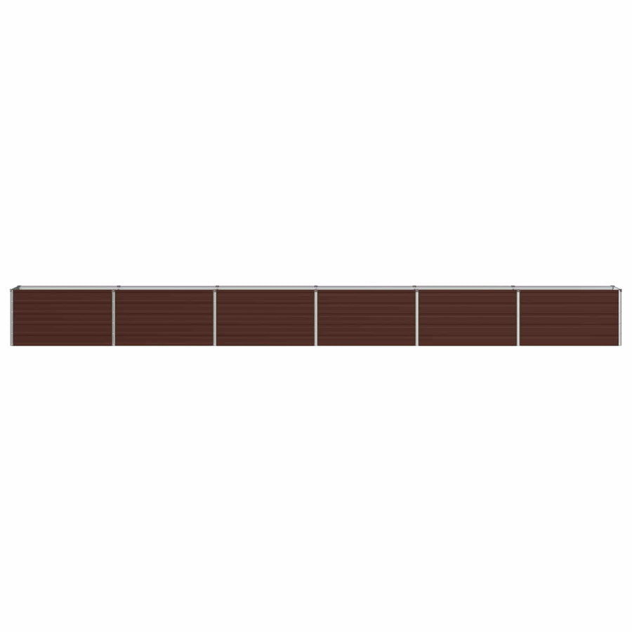 Verhoogd Tuinbed Bruin 600 x 40 x 55 cm koudgewalst staal