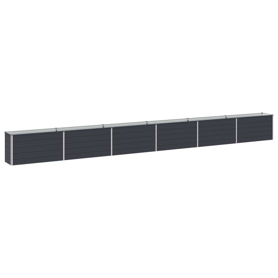 Verhoogd Tuinbed Antracietkleurig 600 x 40 x 55 cm