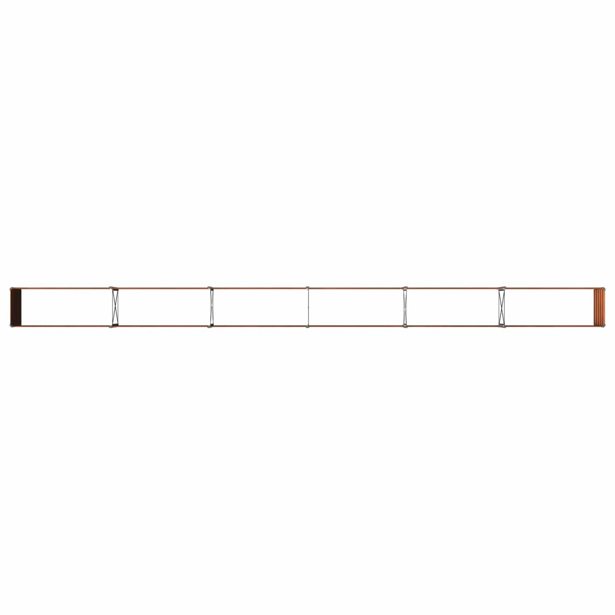 Verhoogd Tuinbed Roestig 600 x 40 x 55 cm corton
