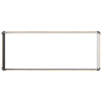 Verhoogd Tuinbed Houtbruin 100 x 40 x 24 cm koudgewalst staal