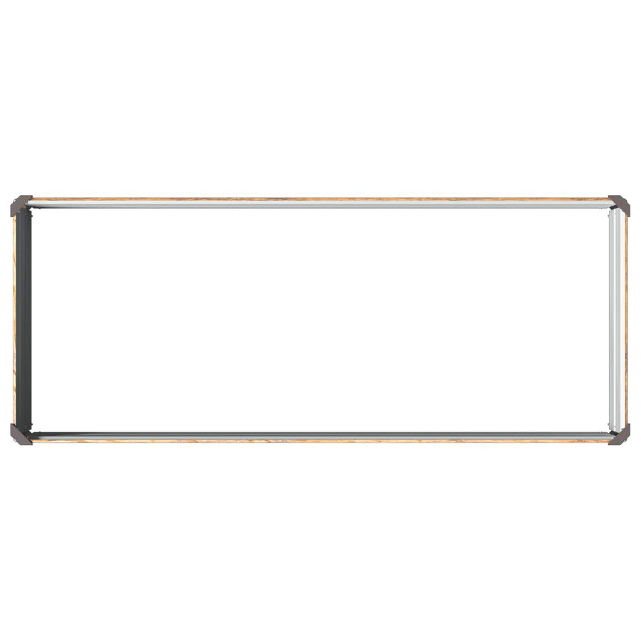 Verhoogd Tuinbed Houtbruin 100 x 40 x 24 cm koudgewalst staal