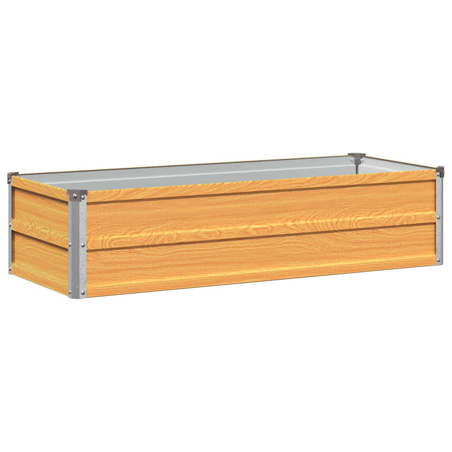 Verhoogd Tuinbed Naturel 100 x 40 x 24 cm koudgewalst staal