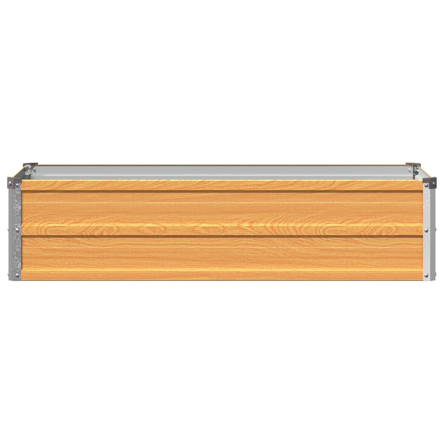Verhoogd Tuinbed Naturel 100 x 40 x 24 cm koudgewalst staal