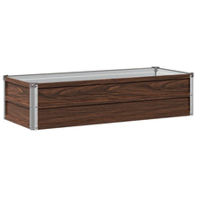 Verhoogd Tuinbed Zwart 100 x 40 x 24 cm koudgewalst staal