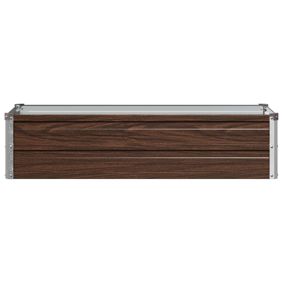 Verhoogd Tuinbed Zwart 100 x 40 x 24 cm koudgewalst staal