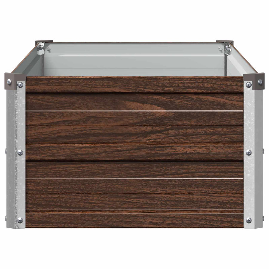 Verhoogd Tuinbed Zwart 100 x 40 x 24 cm koudgewalst staal
