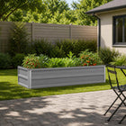 Verhoogd Tuinbed Grijs 100 x 40 x 24 cm koudgewalst staal