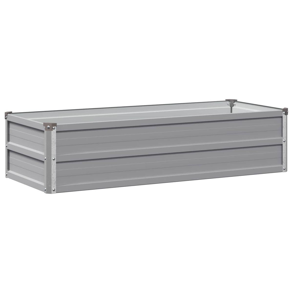Verhoogd Tuinbed Grijs 100 x 40 x 24 cm koudgewalst staal