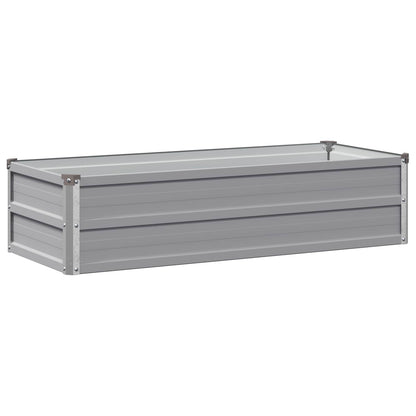 Verhoogd Tuinbed Grijs 100 x 40 x 24 cm koudgewalst staal