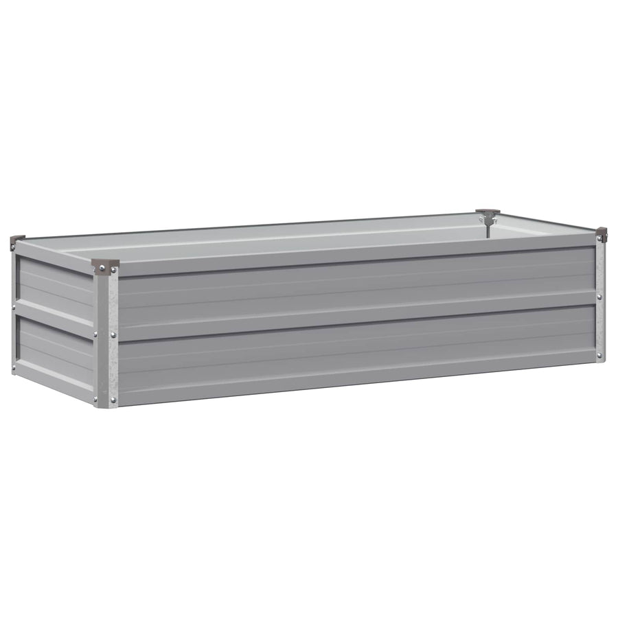 Verhoogd Tuinbed Grijs 100 x 40 x 24 cm koudgewalst staal