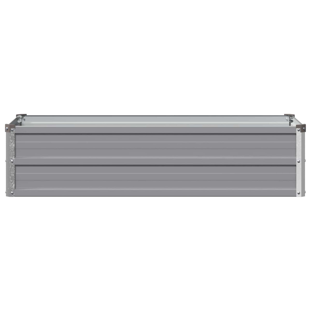 Verhoogd Tuinbed Grijs 100 x 40 x 24 cm koudgewalst staal