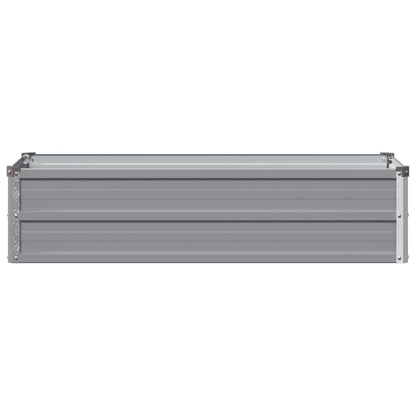 Verhoogd Tuinbed Grijs 100 x 40 x 24 cm koudgewalst staal