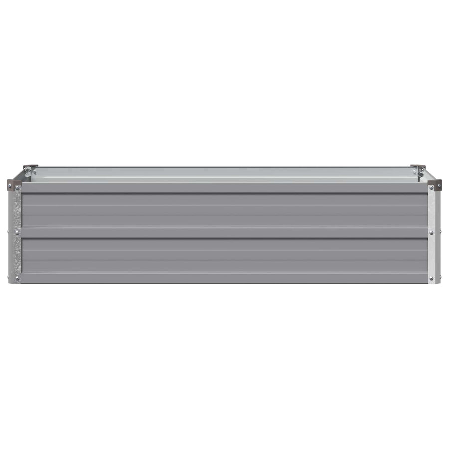 Verhoogd Tuinbed Grijs 100 x 40 x 24 cm koudgewalst staal