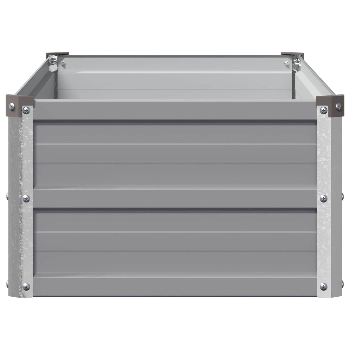 Verhoogd Tuinbed Grijs 100 x 40 x 24 cm koudgewalst staal