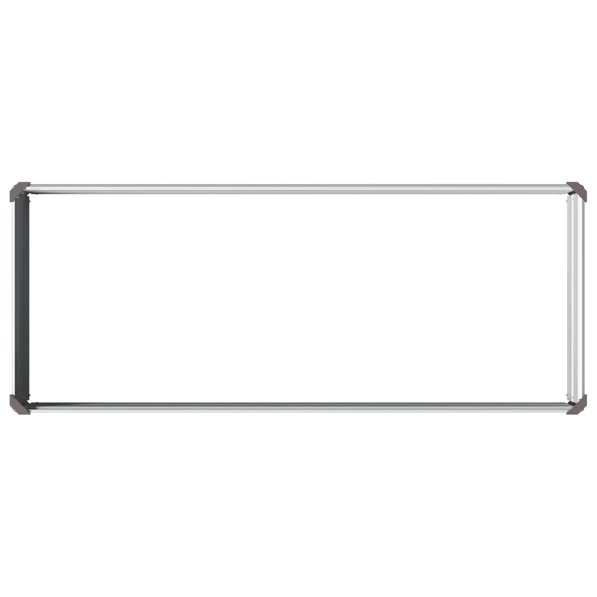 Verhoogd Tuinbed Grijs 100 x 40 x 24 cm koudgewalst staal