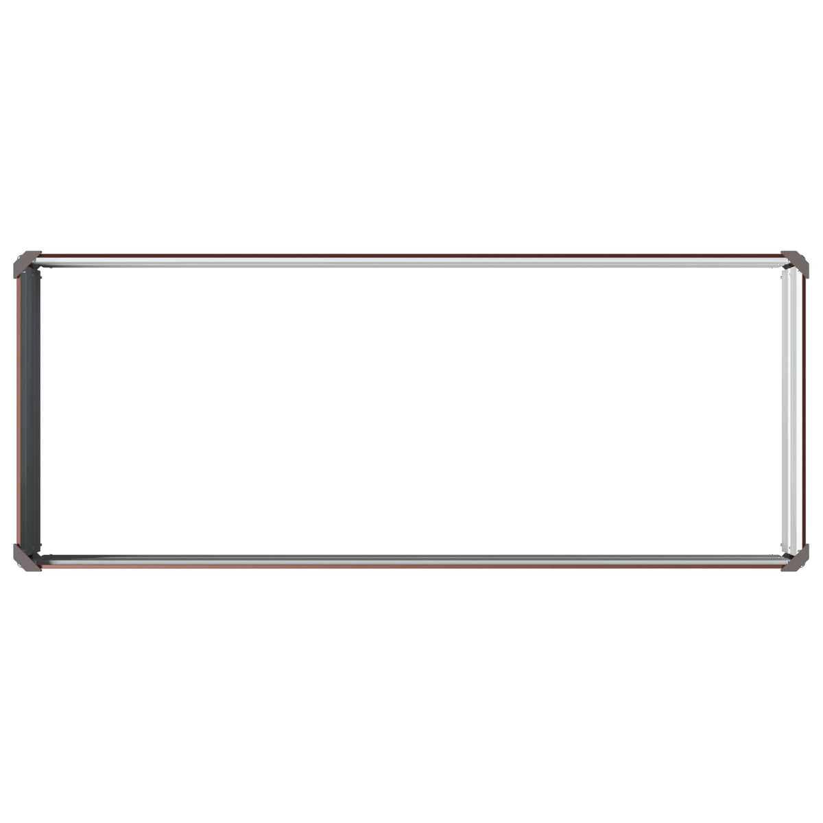 Verhoogd Tuinbed Bruin 100 x 40 x 24 cm koudgewalst staal