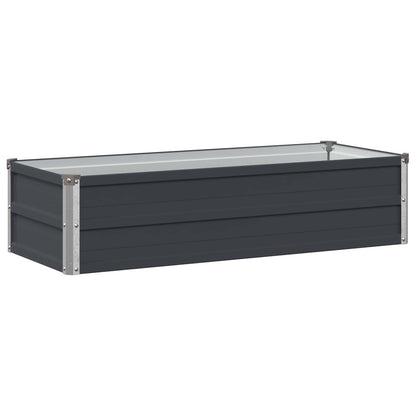 Verhoogd Tuinbed Antracietkleurig 100 x 40 x 24 cm