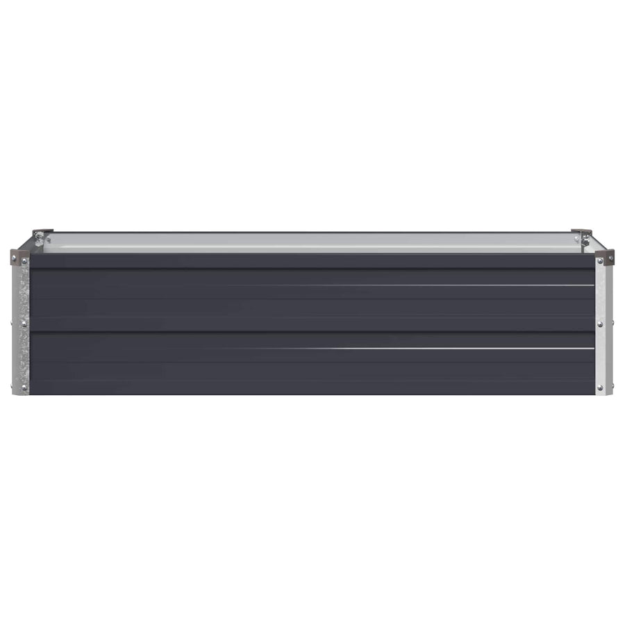 Verhoogd Tuinbed Antracietkleurig 100 x 40 x 24 cm
