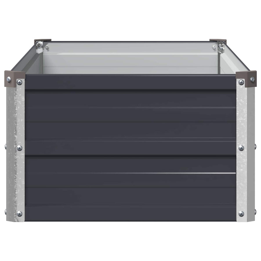 Verhoogd Tuinbed Antracietkleurig 100 x 40 x 24 cm