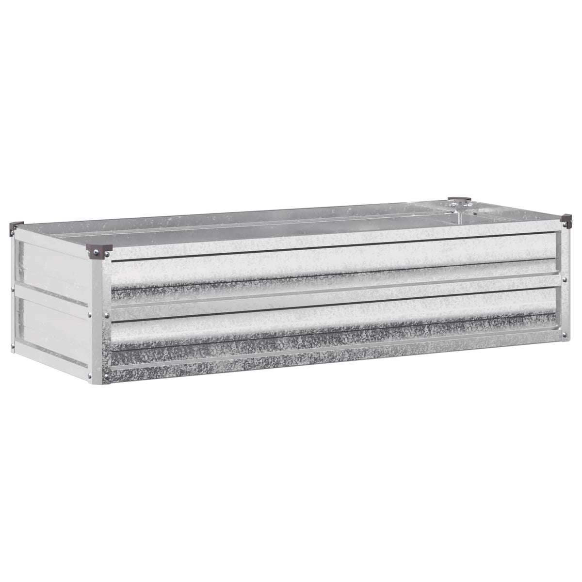 Verhoogd Tuinbed Zilverkleurig 100 x 40 x 24 cm gegalvaniseerd
