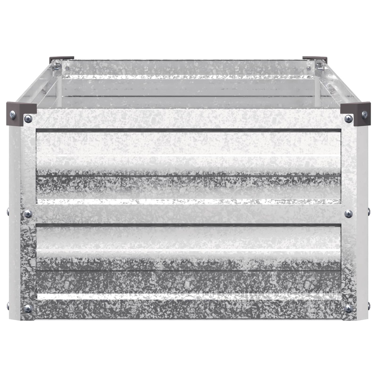 Verhoogd Tuinbed Zilverkleurig 100 x 40 x 24 cm gegalvaniseerd
