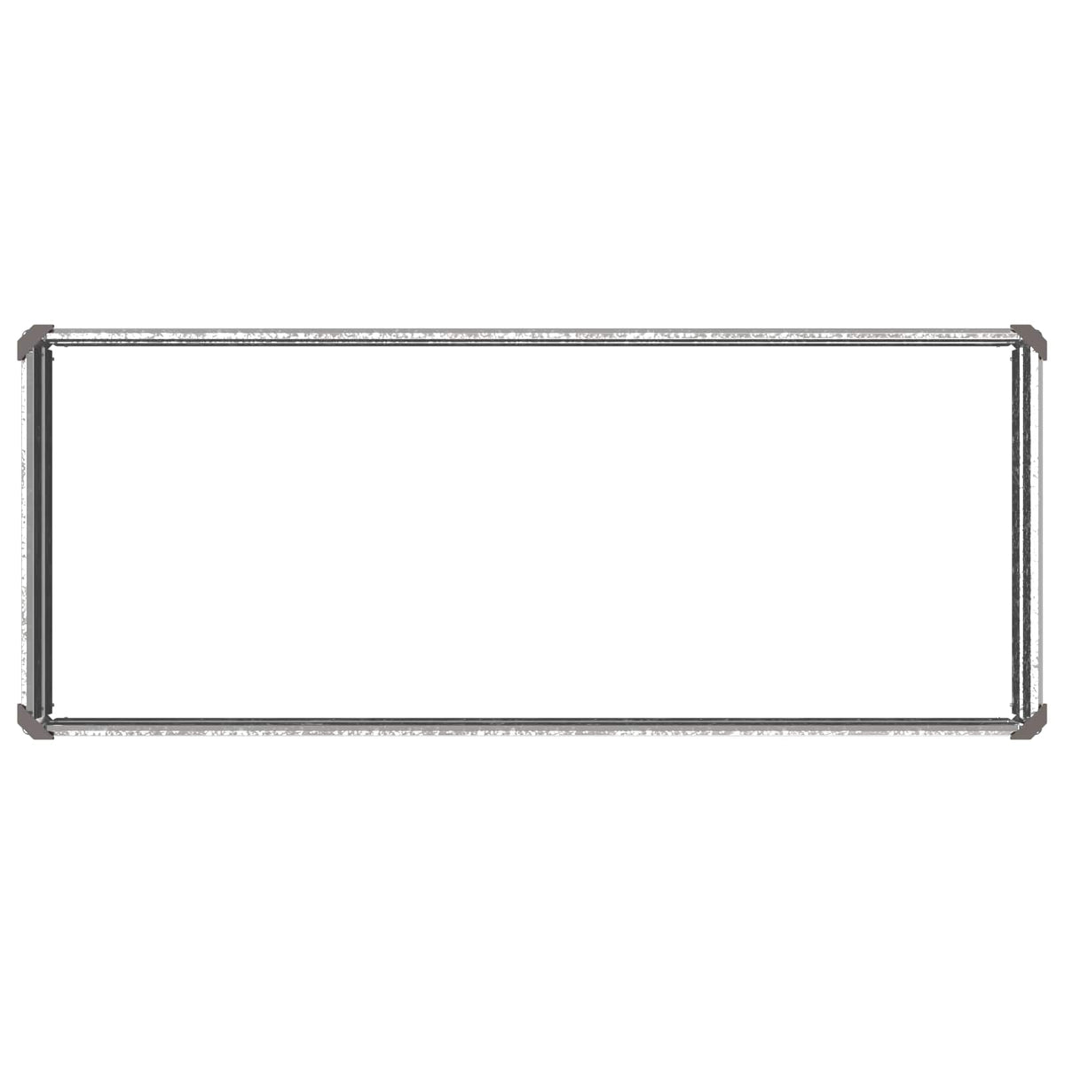 Verhoogd Tuinbed Zilverkleurig 100 x 40 x 24 cm gegalvaniseerd