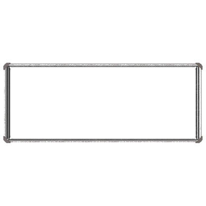 Verhoogd Tuinbed Zilverkleurig 100 x 40 x 24 cm gegalvaniseerd