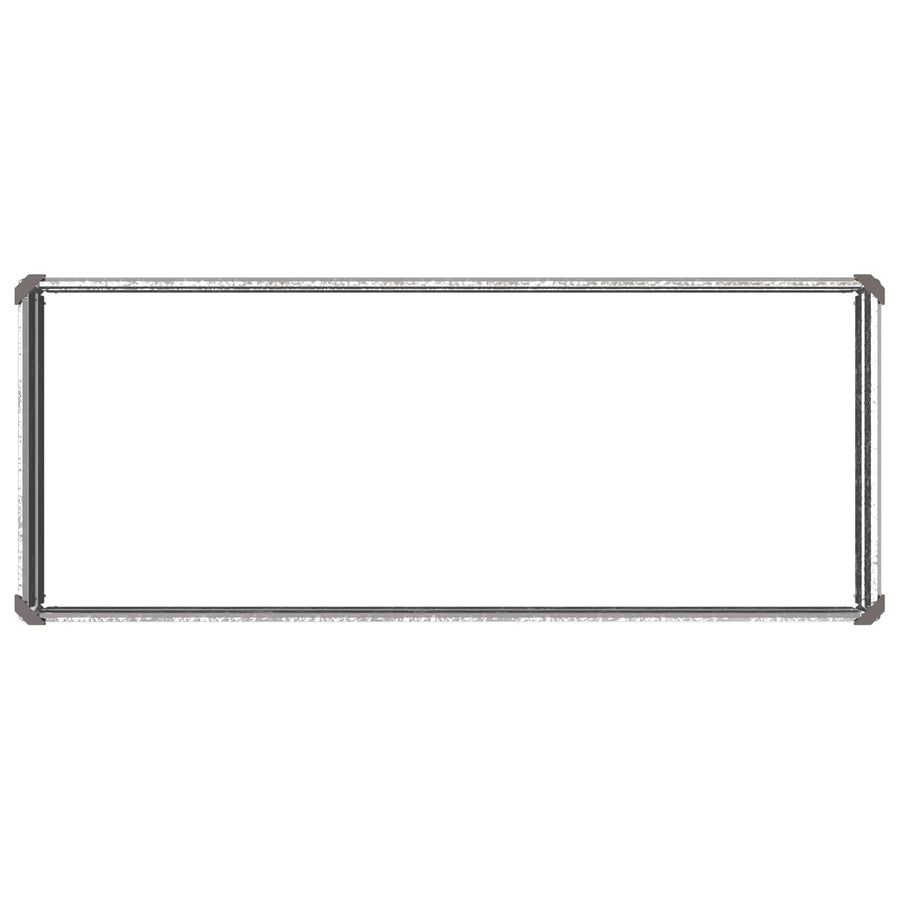 Verhoogd Tuinbed Zilverkleurig 100 x 40 x 24 cm gegalvaniseerd