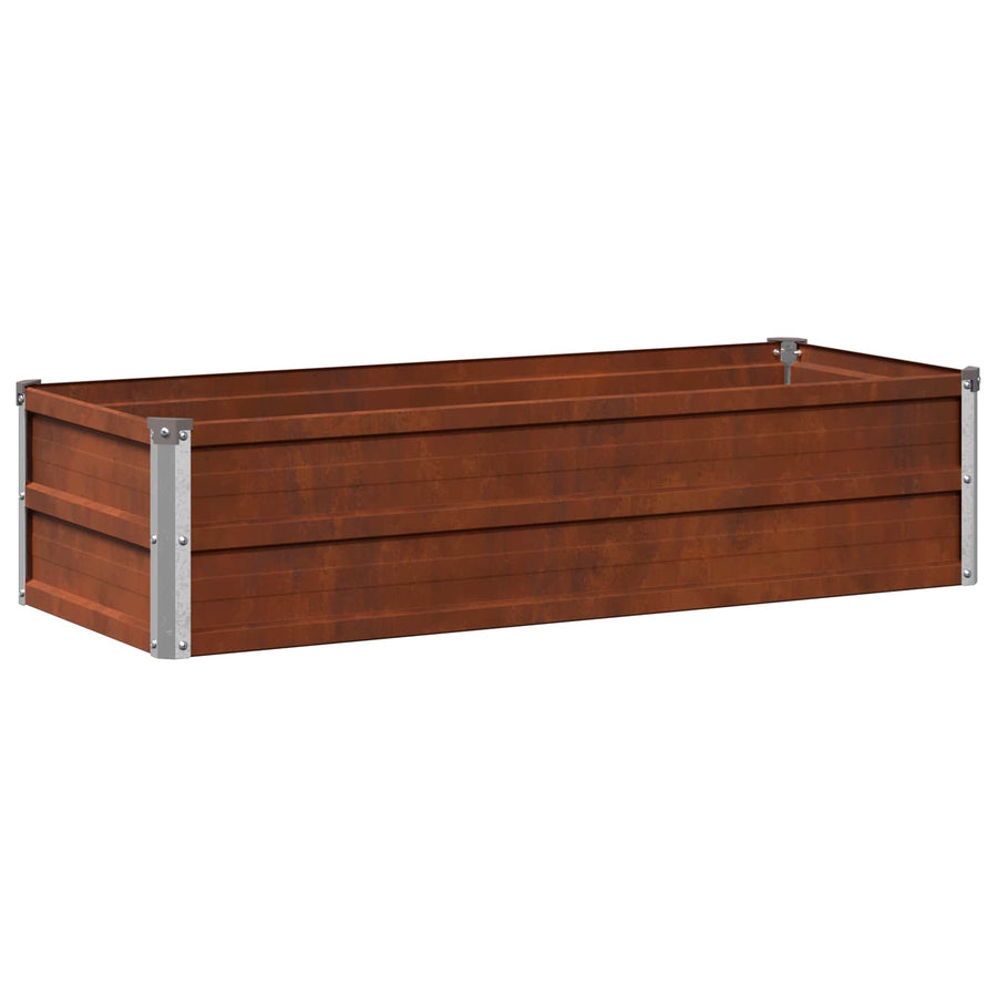 Verhoogd Tuinbed Roestig 100 x 40 x 24 cm corton