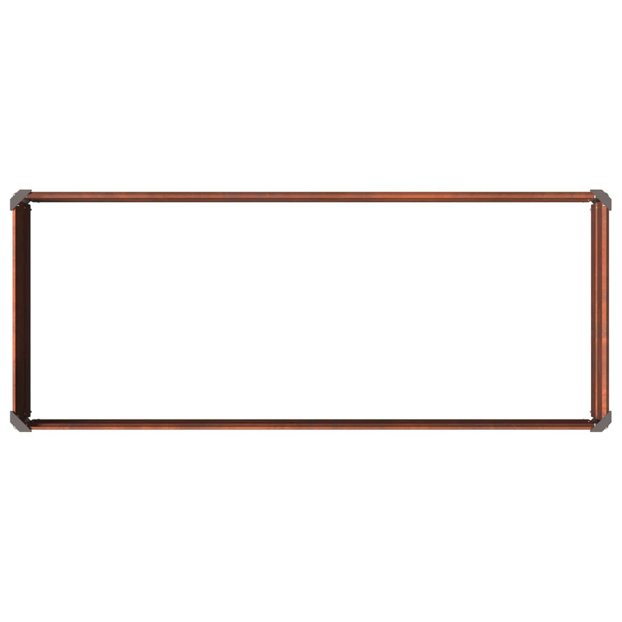Verhoogd Tuinbed Roestig 100 x 40 x 24 cm corton